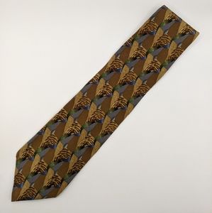 Molecular Expressions - "Iced Tea" Gold Print Pattern Men's Neck Tie
